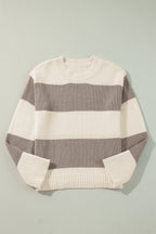 Amelia Colorblock Loose Pullover Sweater