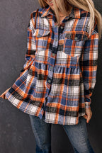 Elizabeth Plaid Down Ruffled Shirt
