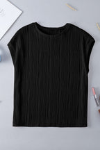 Abby Color Wavy Textured PLUS Tee