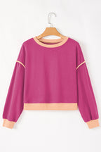 Violeta Loose Pullover and Lace-up Waist Skort Set