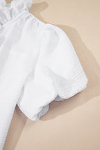 Hallie Short Bubble Sleeve Shirt