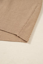 Zariah Embellished Keyhole Ribbed Sweater