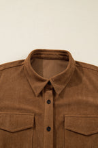 Galilea Corduroy Full Collared PLUS Shirt
