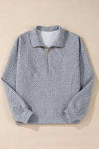 Saige Half Zipper Collared Sweatshirt
