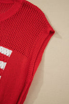 Emely Graphic Short Sleeve Sweater