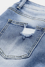 Georgia Skinny Distressed Capri Jeans