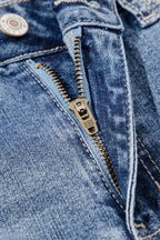 Laylani Distressed Hem Flared Jeans