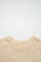 Giselle applique Cap Sleeve Sweater