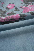 Esme Floral Print Bootcut Jeans