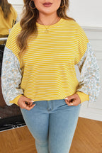 Evelyn Sleeve Patchwork Loose Top