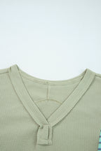 Madison Exposed Seam Waffle Baggy Pullover