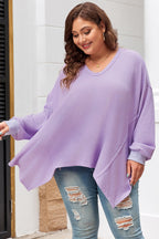Rivka Exposed Seam Flowy PLUS Top