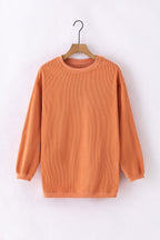 Kamryn Ribbed Corduroy Oversized Sweatshirt