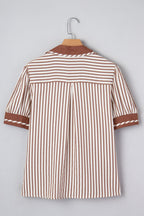 Romina Short Bubble Sleeve Blouse