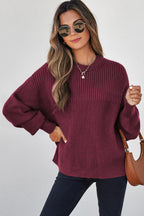 Julietta Mixed Textured Knitted Sweater