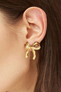 Chloe Design Plated Studded Earrings