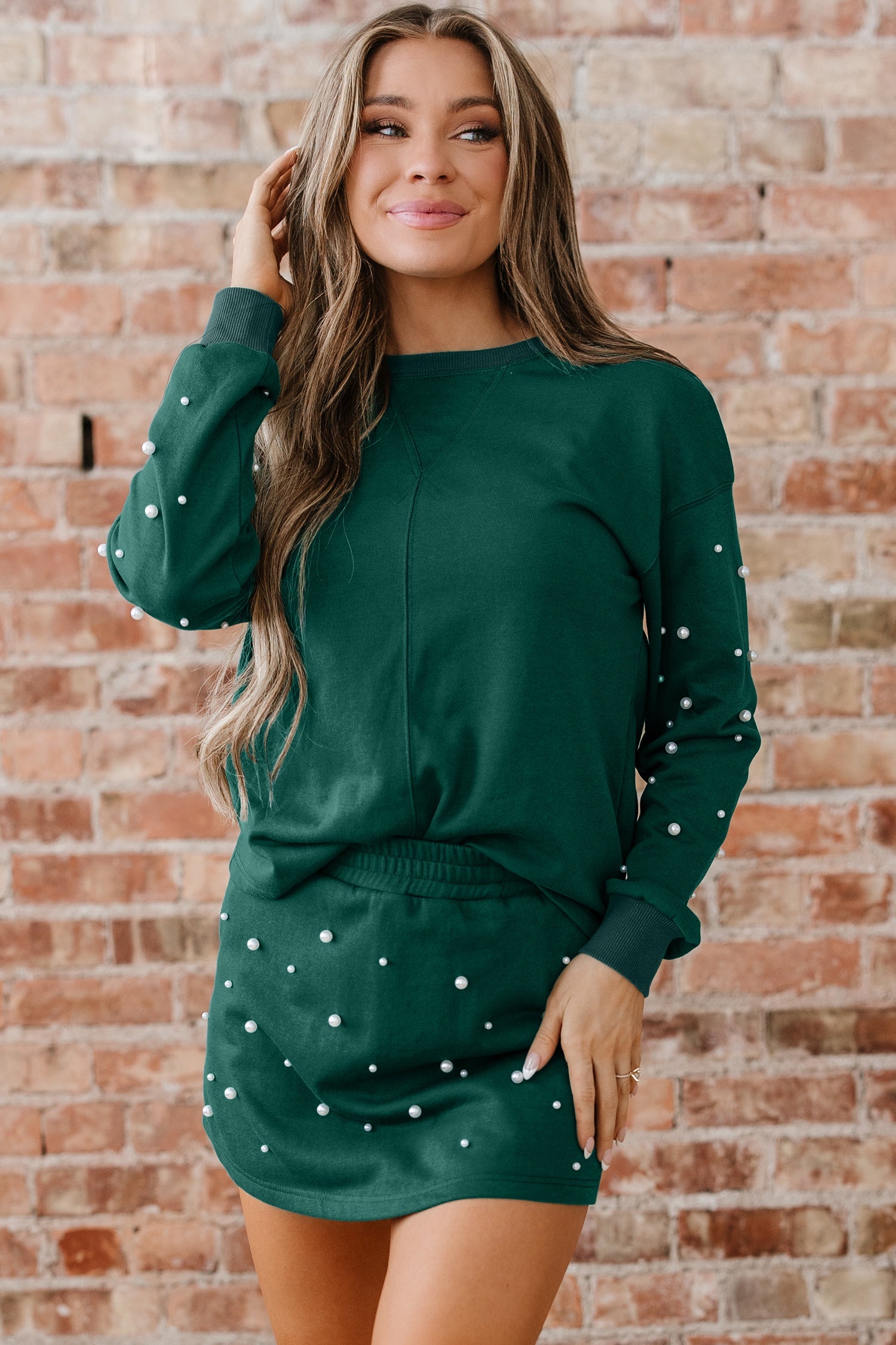 Rosie Elastic Waist Mini Skirt Set