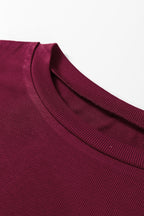 Bellamy Ribbed Body Patchwork Long Sleeve Top
