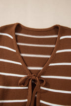 Lilly Striped Knit Cardigan Sweater