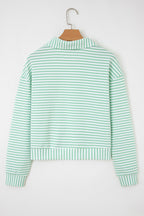 Reign Zip Collar Pullover Long Sleeve Top