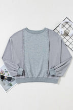 Mercy Hem Pullover top Long Sleeve Top