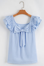 Katelyn Textured Bow Knot Blouse