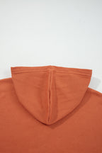 Taytum Patchwork Drawstring Hooded Long Sleeve Top