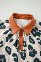 Madelynn Collared Short Sleeve Blouse