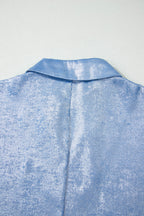 Jolene Half Sleeve Metallic Top