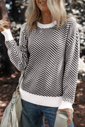 Evelyn Edge Drop Shoulder Sweater