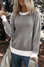 Evelyn Edge Drop Shoulder Sweater