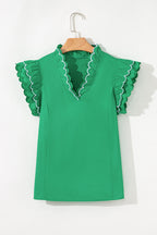 Mia Layered Short Sleeve Blouse
