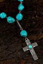 Giana Peacock Cross Pendant Necklace