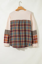 Mackenzie Plaid Patchwork Half PLUS Pullover