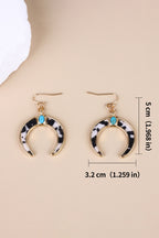 Alayah Crescent Shaped Dangle Earrings