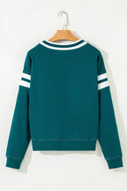 Jadeita Patchwork Drop Shoulder Sweatshirt
