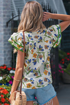 Kaliyah Binding Tape Cotton Blouse