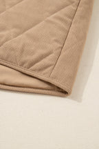 Elizabeth Cord Snap Vest Plus Jacket