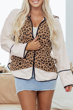 Abigail Piping Open Front Jacket