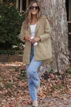 Amelia Snap Hooded Puffer Coat