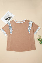 Abigail Color Block Patchwork PLUS Tee