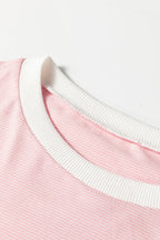 Skyler Contrast Edge Patchwork Long Sleeve Top