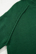 Eleanor Evergreen Raglan Sleeve Sweater