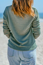 Avery Knit Drop Shoulder Long Sleeve Top