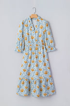 Rosalee Bracelet Sleeve Long Dress