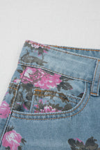 Esme Floral Print Bootcut Jeans