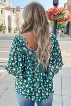 Adelynn Square Ruffled Trim PLUS Blouse