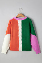 Hailey Textured Knit Drop Shoulder Loose Fit Sweater