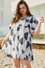 Alexa Lace Up Mini PLUS Dress