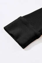 Nina Waffle Knit Long Sleeve Top